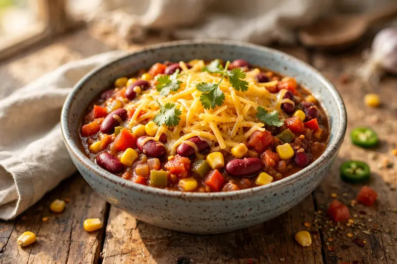 Chili végétarien aux haricots rouges