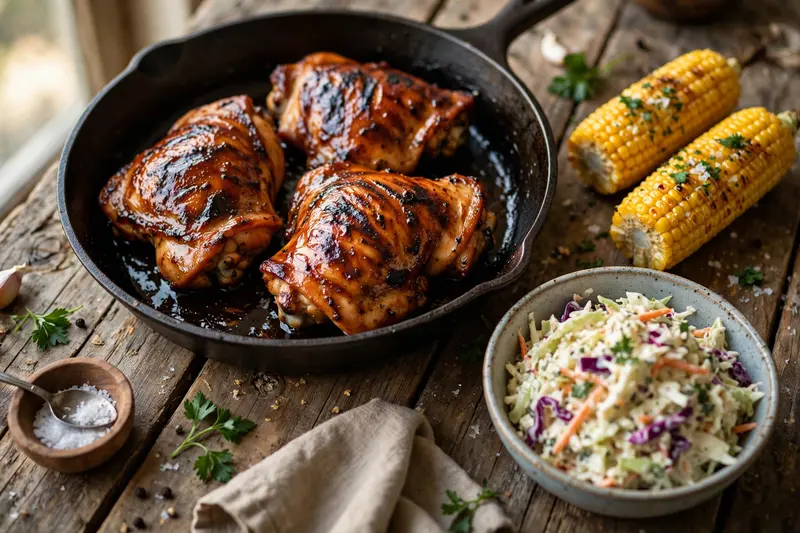 Poulet BBQ, sauce maison