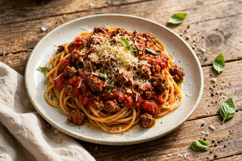 Spaghetti sauce à la viande