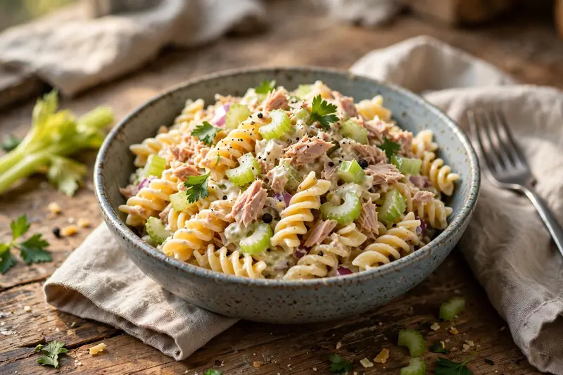 Salade de pâtes au thon